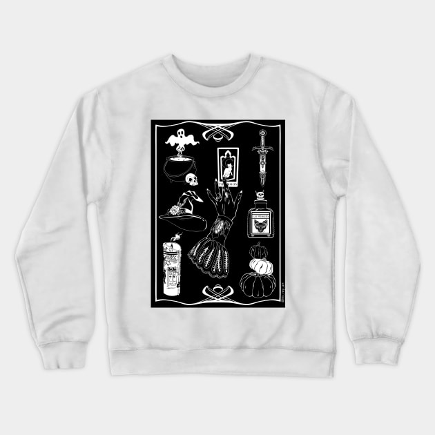 Witchy Mood Board Crewneck Sweatshirt by HB Rey 
